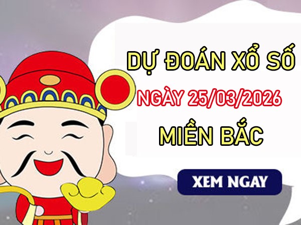 Dự đoán XSMB 25/3/2026 – Soi cầu Miền Bắc thứ 4 siêu chuẩn